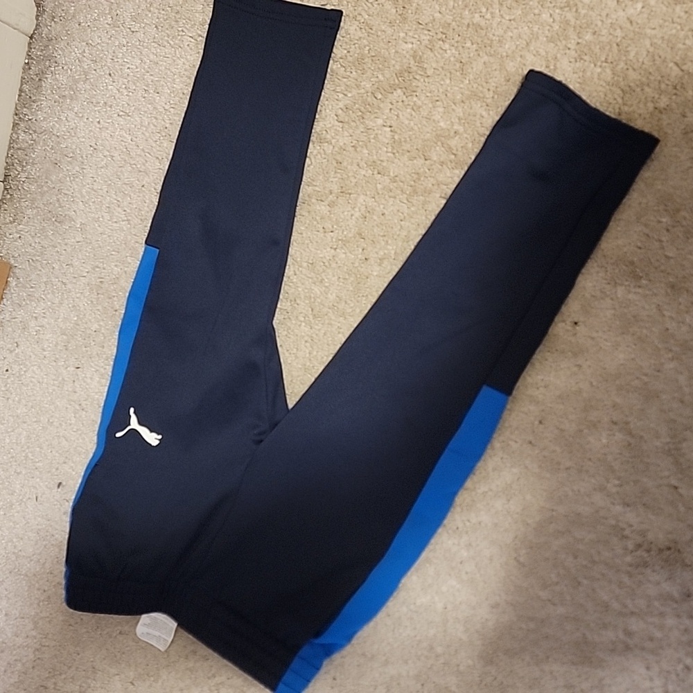 Puma Navy and Bright Blue Kids Zip Up Track Suit - Picture 3 of 3